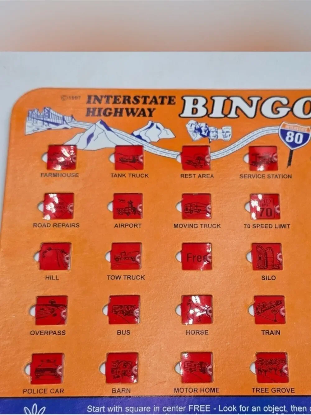 Vintage 1997 Interstate Highway Bingo Travel Game by Regal Games Set Of 3